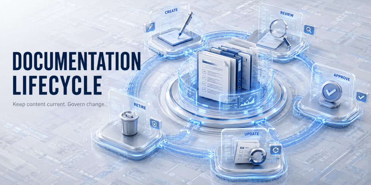 Documentation lifecycle graphic