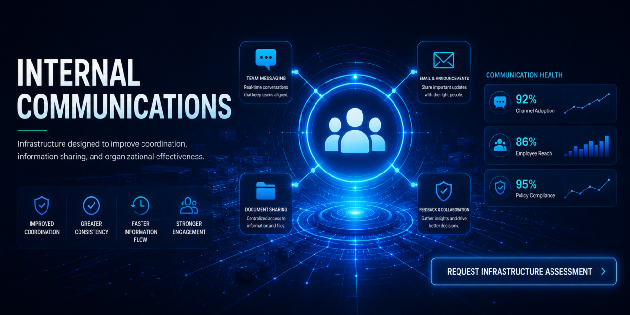 Internal communications dashboard