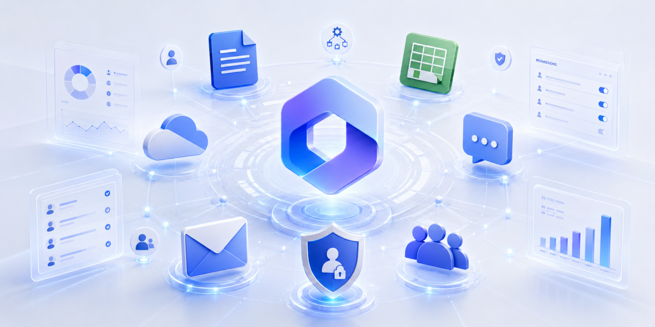 Microsoft 365 administration dashboard