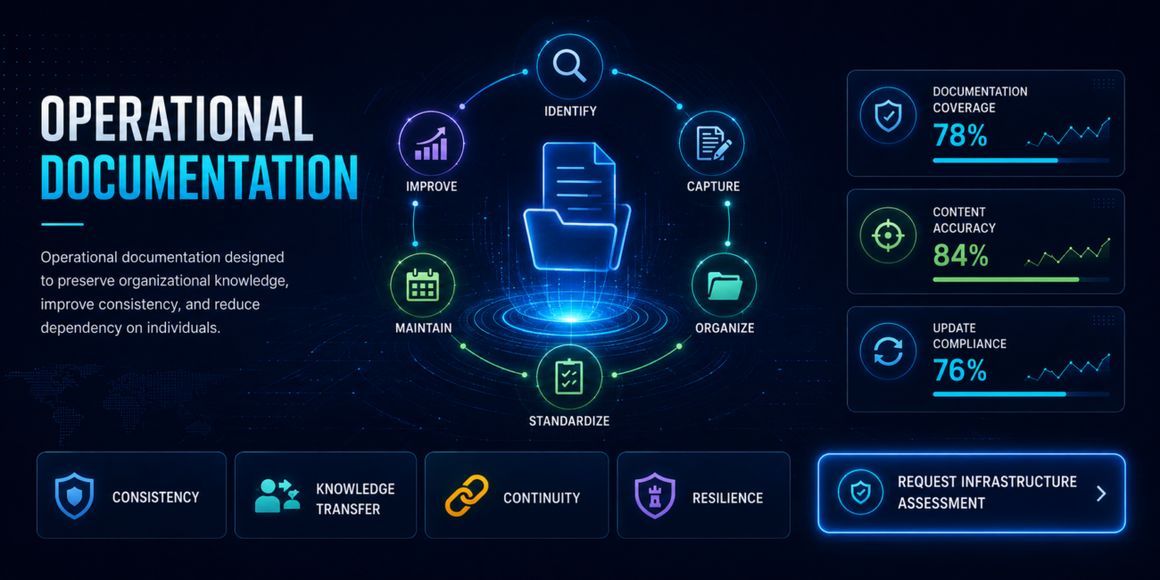 Operational documentation dashboard