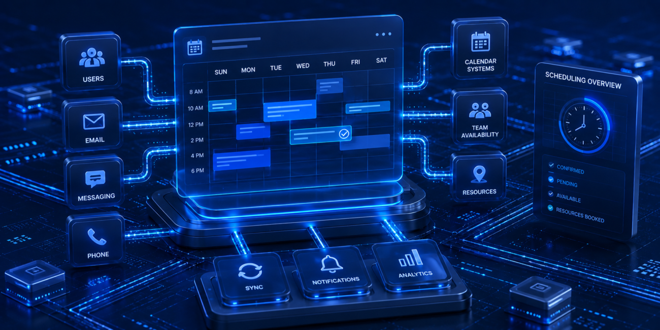 Integrated scheduling dashboard