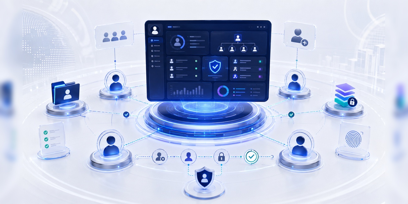 User administration dashboard