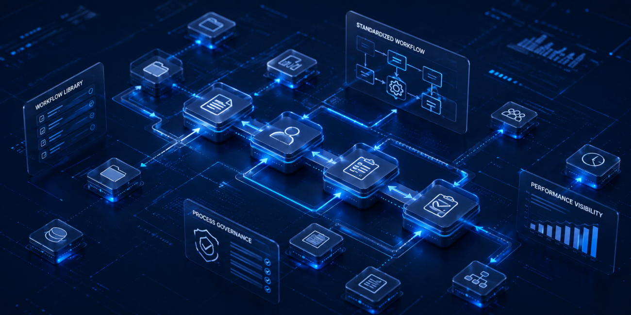 Standardized workflow network