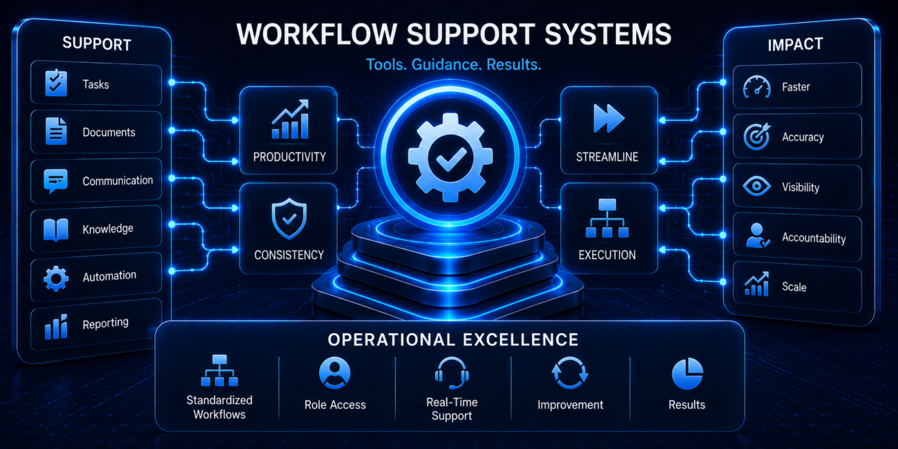 Workflow support dashboard